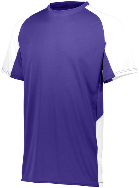 Augusta Sportswear Youth Cutter Jersey (1518), Color 'Purple/White'